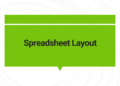 Spreadsheet Layout