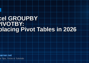 Excel GROUPBY and PIVOTBY: The New Functions That Are Replacing Pivot Tables in 2026