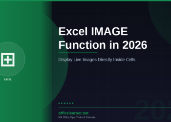 Excel IMAGE Function in 2026: Display Live Images Directly Inside Spreadsheet Cells
