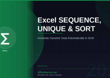 Excel SEQUENCE, UNIQUE & SORT: Generate Dynamic Data Automatically in 2026
