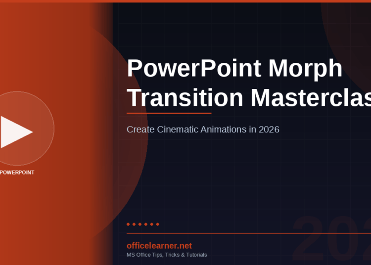 PowerPoint Morph Transition Masterclass: Create Cinematic Animations in 2026