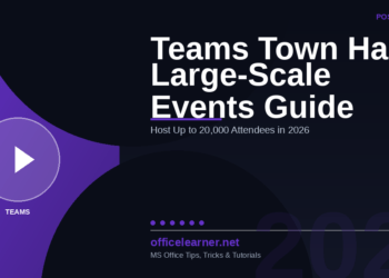 Microsoft Teams Town Hall: How to Host Large-Scale Events in 2026