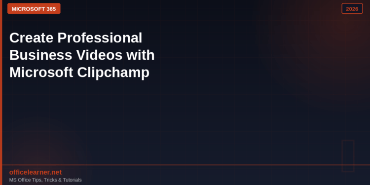 Create Professional Business Videos with Microsoft Clipchamp in Microsoft 365