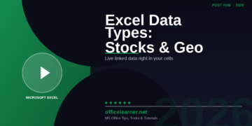 Excel Data Types: Use Real-Time Stocks, Geography, and Custom Linked Data in 2026