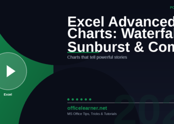 Excel Advanced Charts: Waterfall, Sunburst, and Combo Charts for Powerful Data Storytelling in 2026