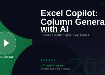 Excel Copilot Column Generation in 2026: Build Entire Data Columns with Natural Language