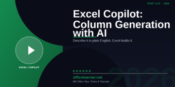 Excel Copilot Column Generation in 2026: Build Entire Data Columns with Natural Language