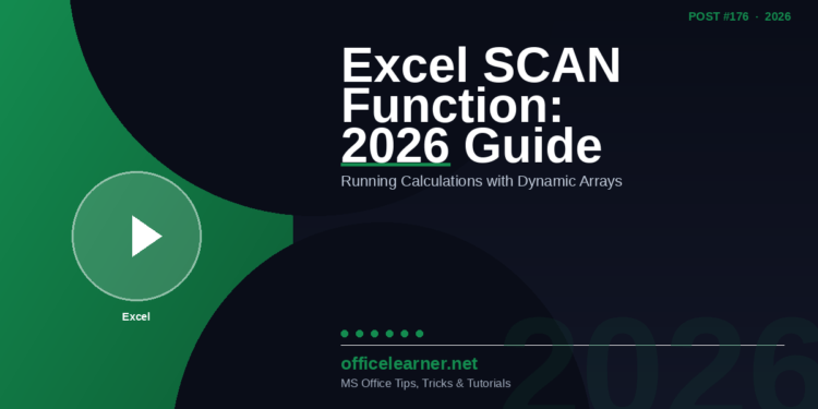 Excel SCAN Function in 2026: Master Running Calculations with Dynamic Arrays