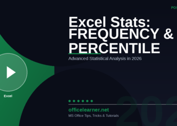 Excel FREQUENCY, PERCENTILE & Statistical Functions: Advanced Data Analysis in 2026
