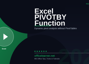 Excel PIVOTBY Function in 2026: The Ultimate Guide to Dynamic Pivot Analysis Without Pivot Tables