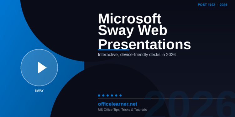 Microsoft Sway in 2026: Create Stunning Interactive Web Presentations