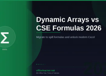 Excel Dynamic Arrays vs CSE Formulas in 2026: The Complete Migration Guide