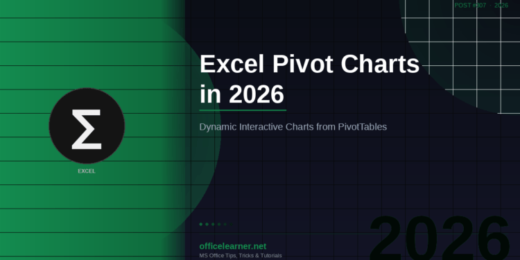 Excel Pivot Charts in 2026: Create Dynamic, Interactive Charts from Your PivotTables