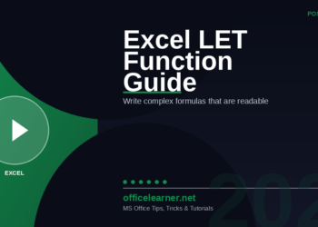 Excel LET Function in 2026: Write Complex Formulas That Are Actually Readable