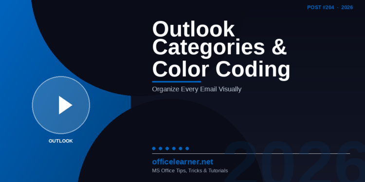 Outlook Categories and Color Coding in 2026: Organize Every Email and Calendar Event Visually