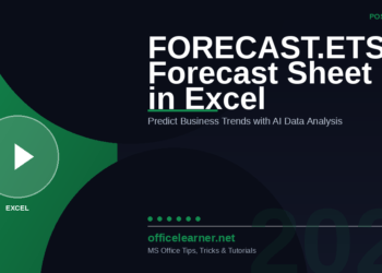 Excel FORECAST.ETS & Forecast Sheet in 2026: Predict Business Trends with AI-Powered Data Analysis