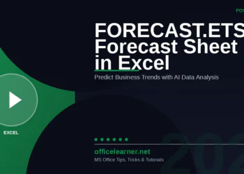Excel FORECAST.ETS & Forecast Sheet in 2026: Predict Business Trends with AI-Powered Data Analysis