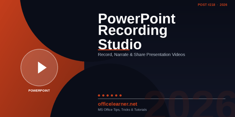 PowerPoint Recording Studio in 2026: Record, Narrate, and Share Presentation Videos