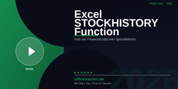 Excel STOCKHISTORY Function in 2026: Pull Live Historical Financial Data Into Any Spreadsheet