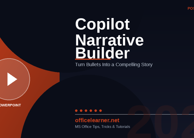 PowerPoint Copilot Narrative Builder in 2026: Turn Bullet Points Into a Compelling Story Flow