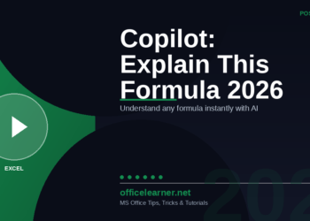 Excel Copilot "Explain This Formula" in 2026: Understand Any Formula Instantly with AI