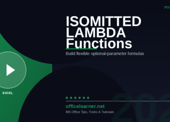 Excel ISOMITTED in 2026: Build Flexible Optional-Parameter LAMBDA Functions
