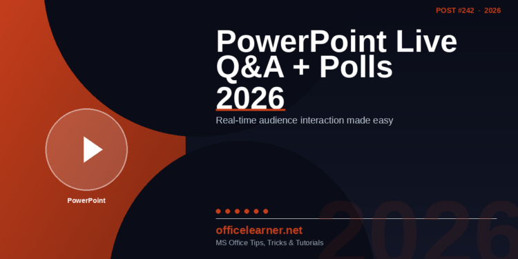 PowerPoint Live Presentations in 2026: Real-Time Q&A, Polls, and Audience Interaction