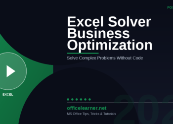 Excel Solver in 2026: Solve Complex Business Optimization Problems Without Writing a Single Line of Code
