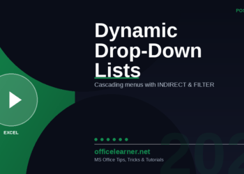 Excel Dynamic Drop-Down Lists: Create Cascading Menus with INDIRECT and FILTER in 2026