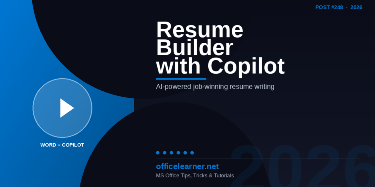 How to Build a Job-Winning Resume Using Microsoft Word Copilot in 2026