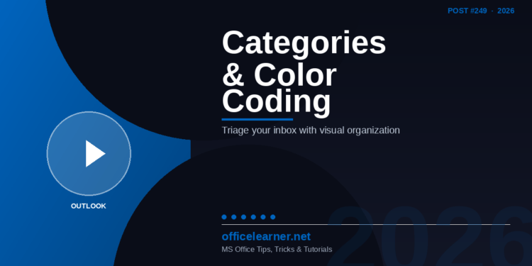 Master Outlook Email Organization with Categories and Color Coding in 2026