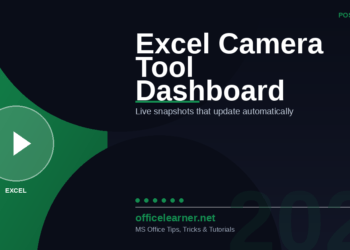 Excel Camera Tool in 2026: Create Live, Dynamic Dashboards That Update Automatically