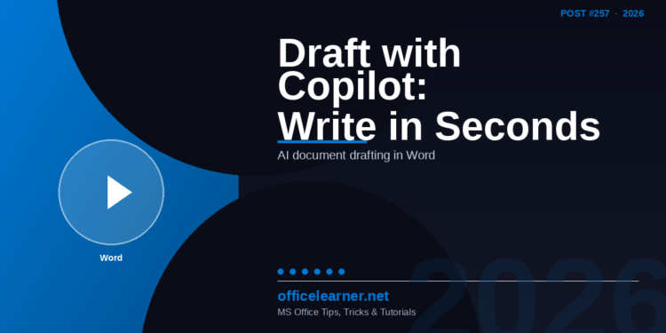 Word Copilot Draft from Prompt: Write Full Documents in Seconds