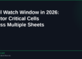 Excel Watch Window in 2026: Monitor Critical Cells Across Multiple Sheets Instantly