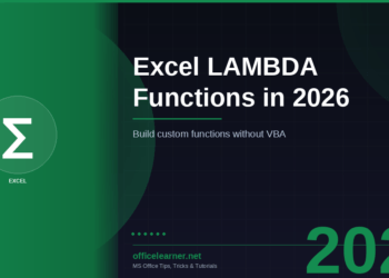 Excel LAMBDA Functions in 2026: Build Your Own Custom Excel Functions Without VBA