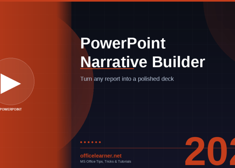PowerPoint Narrative Builder in 2026: Turn a 40,000-Word Report Into a Polished Deck