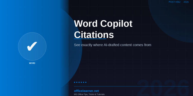 Word Copilot Citations in 2026: See Exactly Where Your AI-Drafted Content Comes From