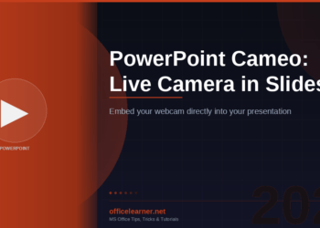 PowerPoint Cameo: How to Add a Live Camera Feed to Your Slides in 2026