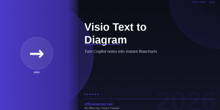 Visio Text to Diagram in 2026: Turn Copilot-Drafted Notes Into Instant Flowcharts