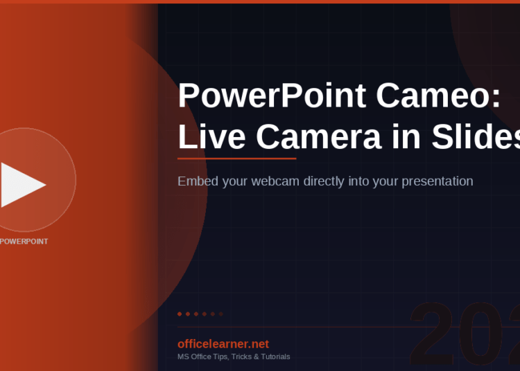 PowerPoint Cameo: How to Add a Live Camera Feed to Your Slides in 2026
